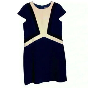 Vince Camuto Navy,Black and cream Shift style, office,business,professional-SZ14